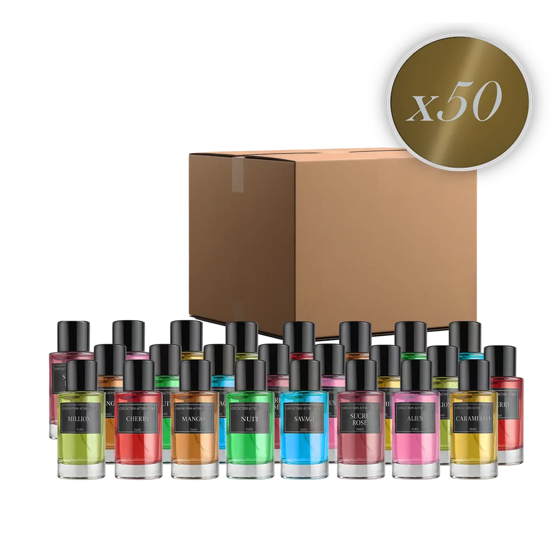 LOT DE 50 PARFUMS COLLECTION PRIVEE - EDITION LA DORÉE / ÉLIXIR