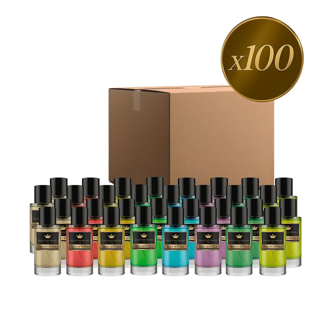 LOT DE 100 PARFUMS COLLECTION PRIVEE - EDITION ROYALE