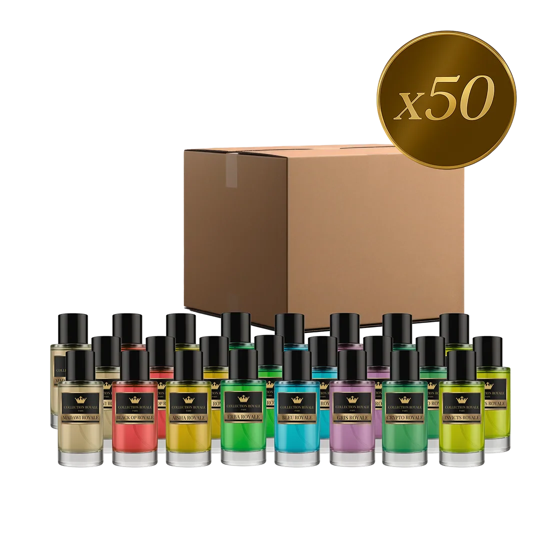 LOT DE 50 PARFUMS COLLECTION PRIVEE - EDITION ROYALE