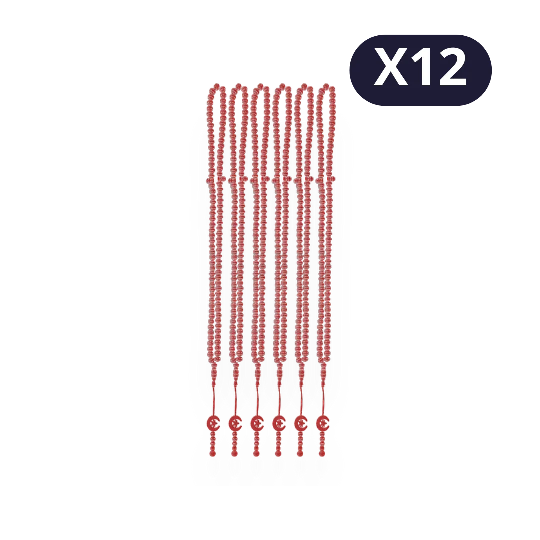 Lot de 12 Chapelets effet perles minérales