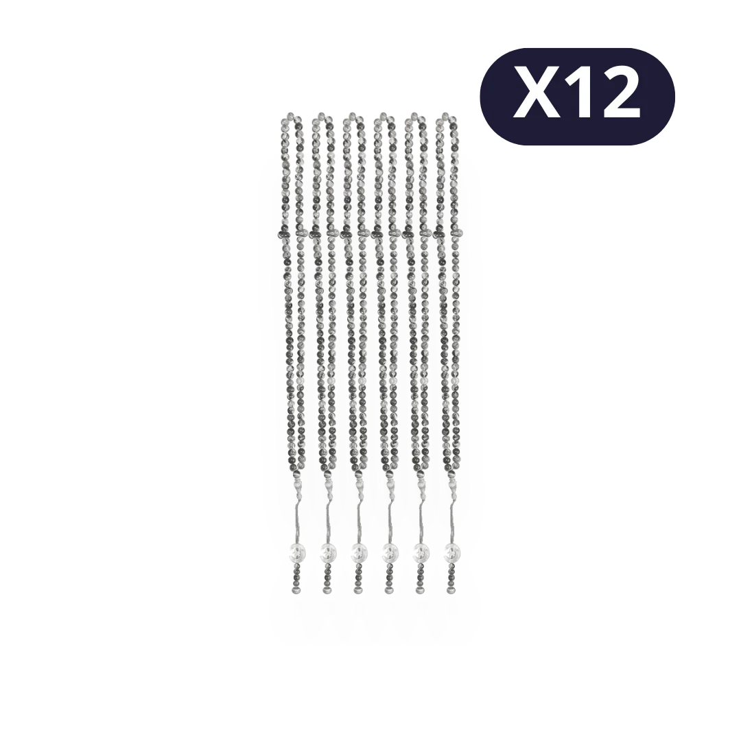 Lot de 12 Chapelets en perles