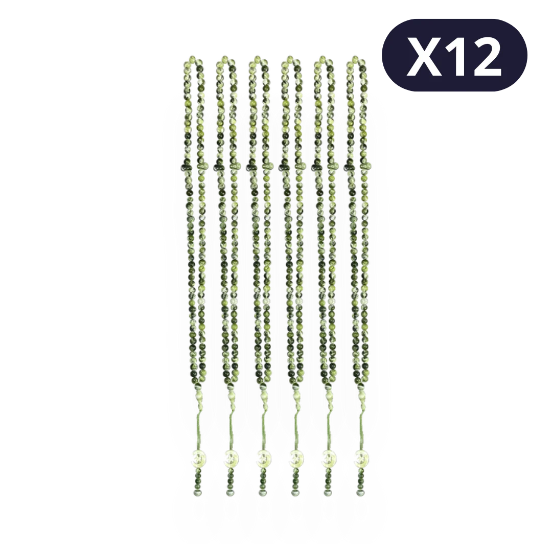 Lot de 12 Chapelets en perles