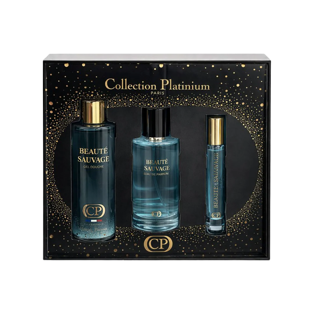 Coffret Parfum Beauté Sauvage – Collection Platinium (Paris)