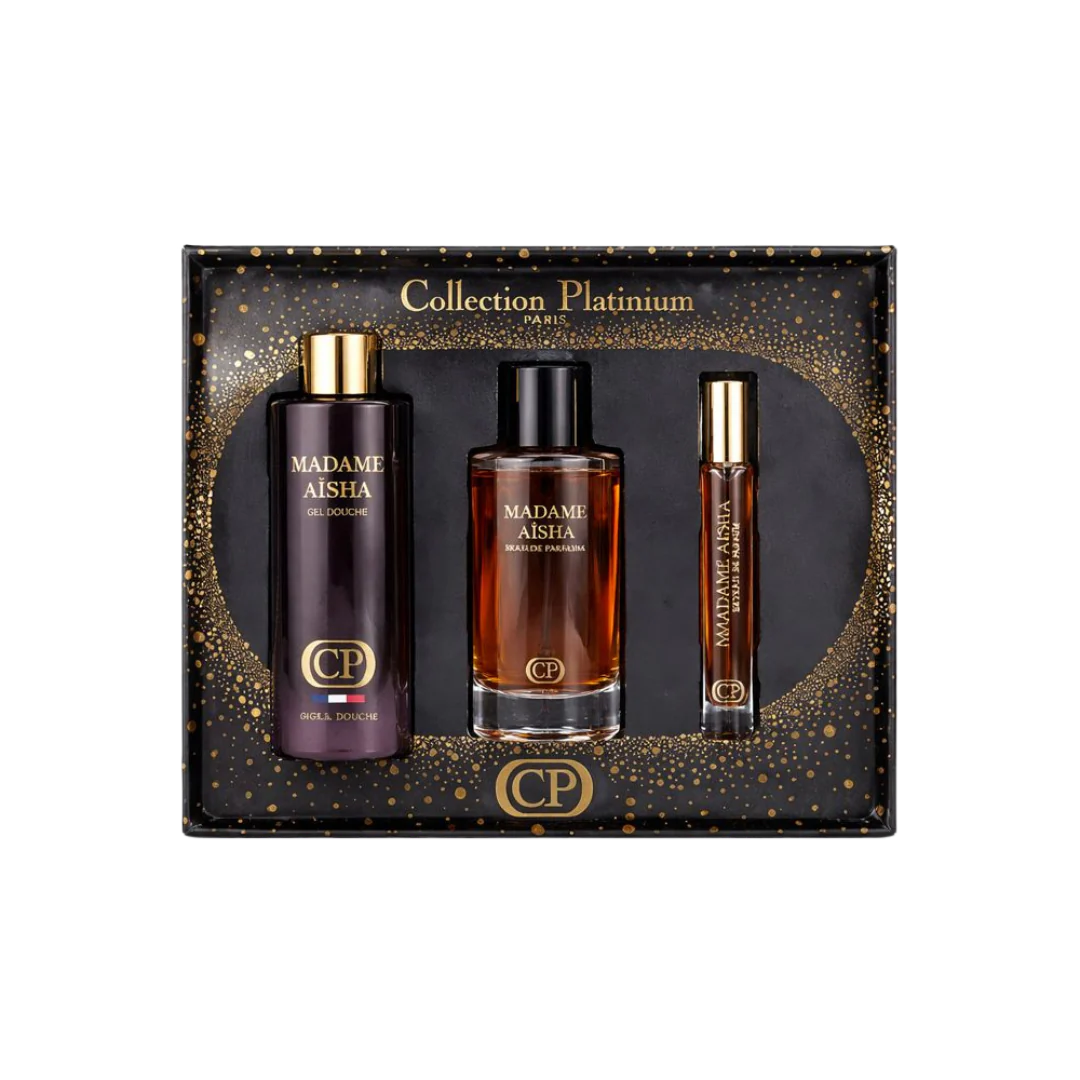 Coffret parfum Madame Aisha – Collection Platinum (Paris)
