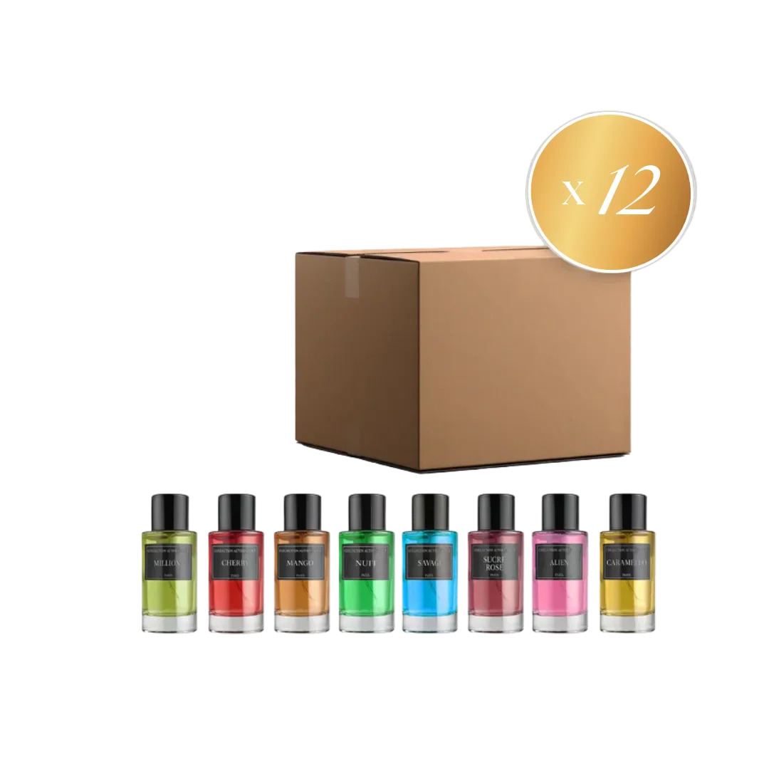 LOT DE 12 PARFUMS COLLECTION PRIVÉE - EDITION GOLD PRESTIGE