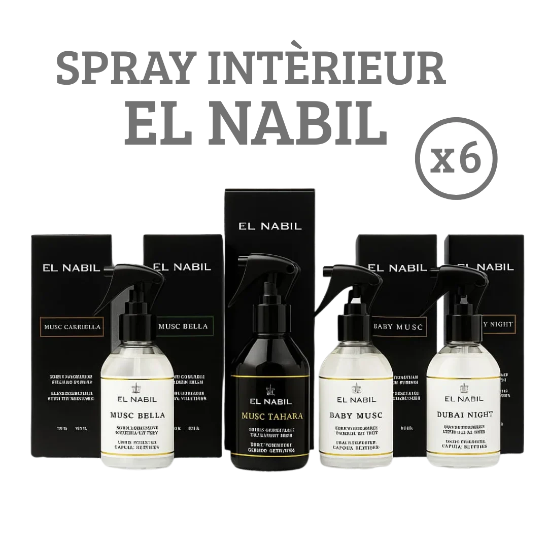 LOT DE SPRAY D’INTÉRIEUR EL NABIL X6 PIÈCES