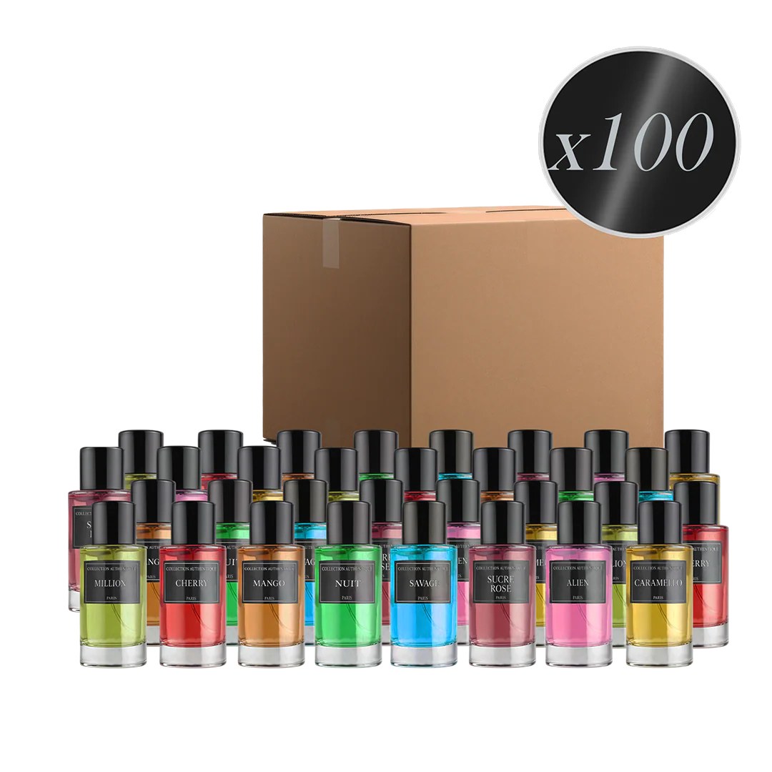 LOT DE 100 PARFUMS COLLECTION PRIVÉE - EDITION CRYSTAL PRESTIGE