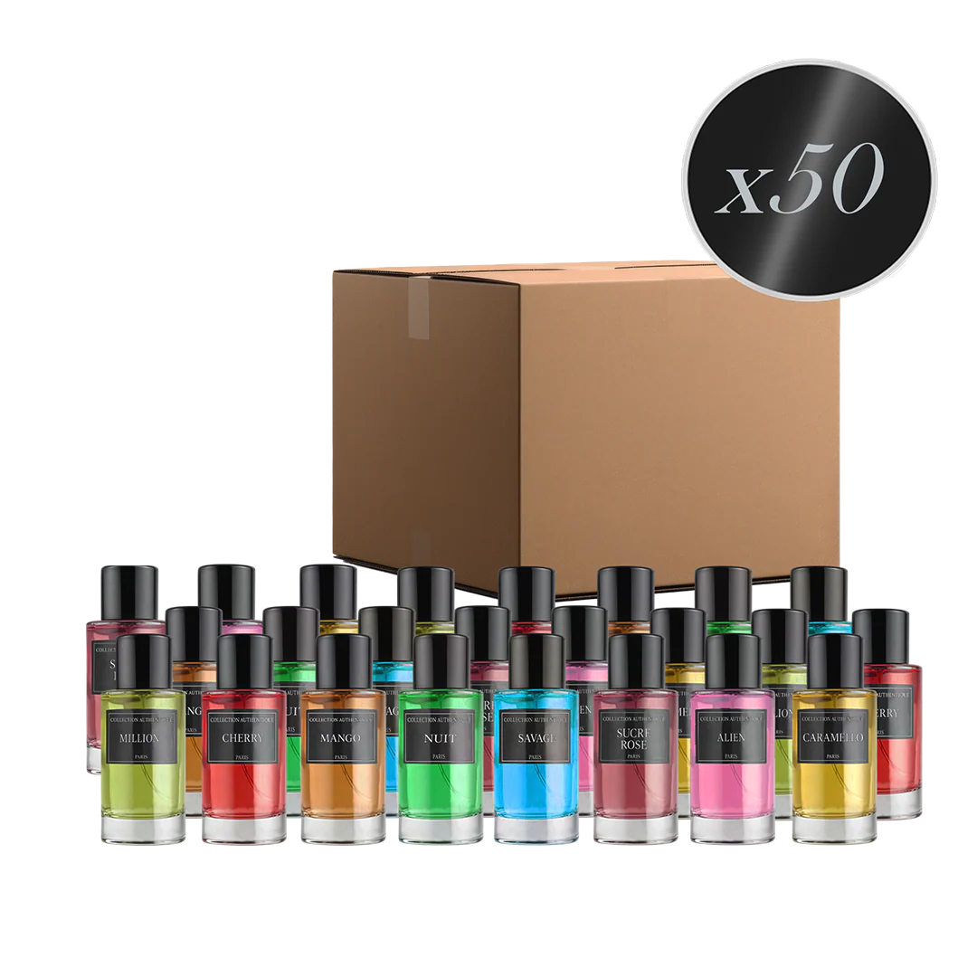 LOT DE 50 PARFUMS COLLECTION PRIVÉE - EDITION  CRYSTAL PRESTIGE