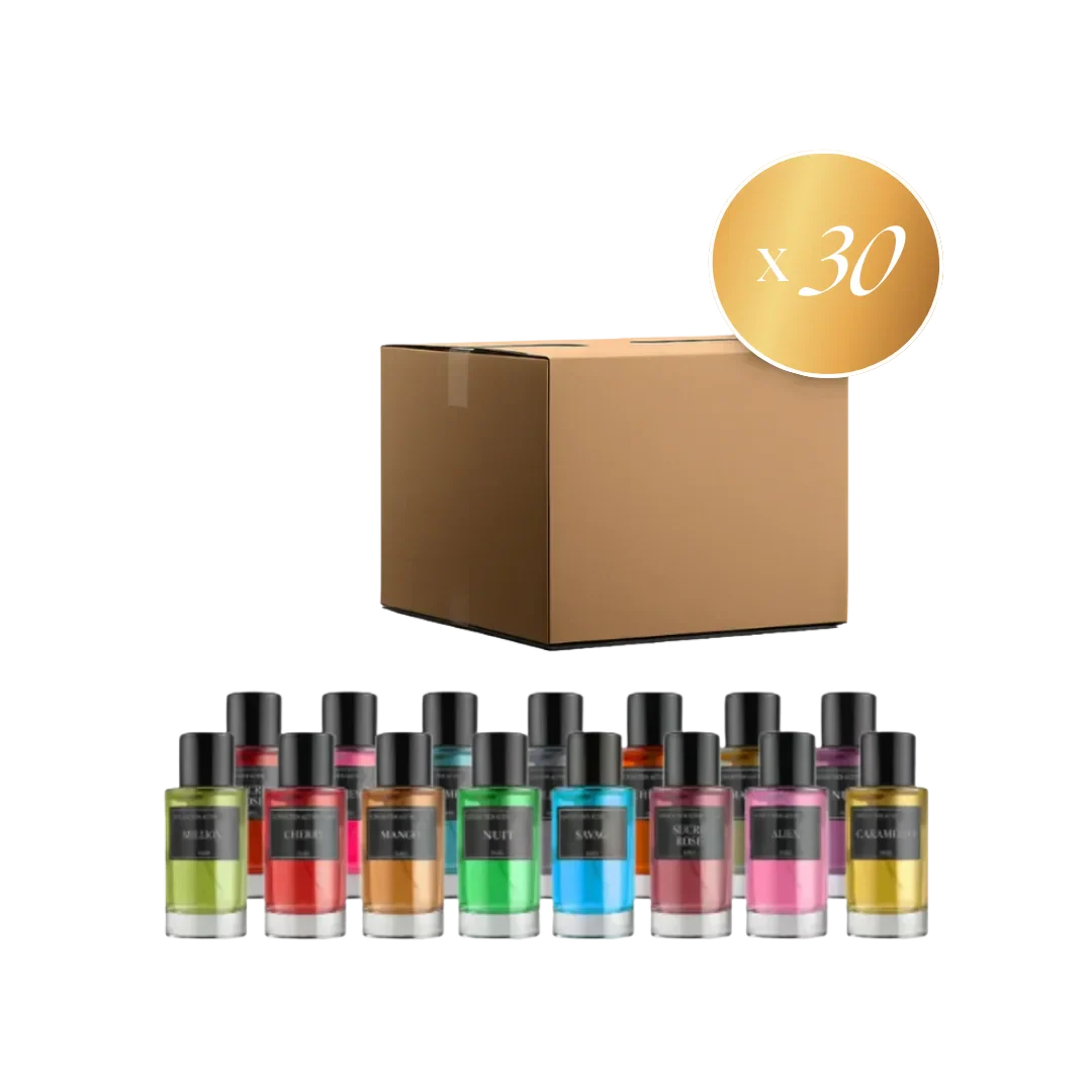 LOT DE 30 PARFUMS COLLECTION PRIVÉE - EDITION GOLD PRESTIGE