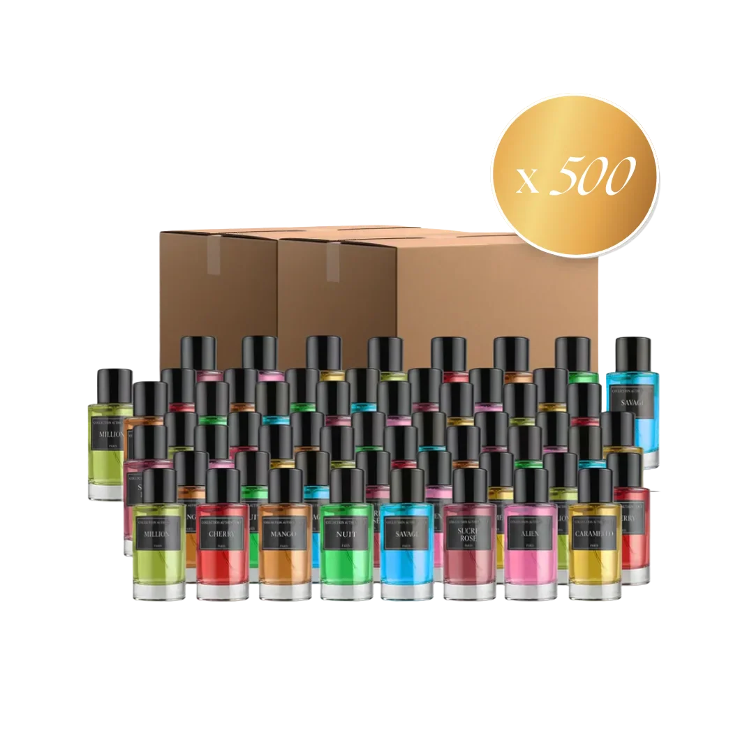 LOT DE 500 PARFUMS COLLECTION PRIVÉE - EDITION GOLD PRESTIGE